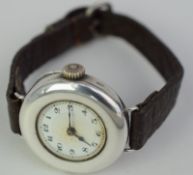 Lady's Silver Trench Watch c1920/30s