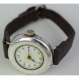 Lady's Silver Trench Watch c1920/30s