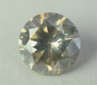 Natural 1ct Diamond Fancy Yellow/Green Colour With Certificate.