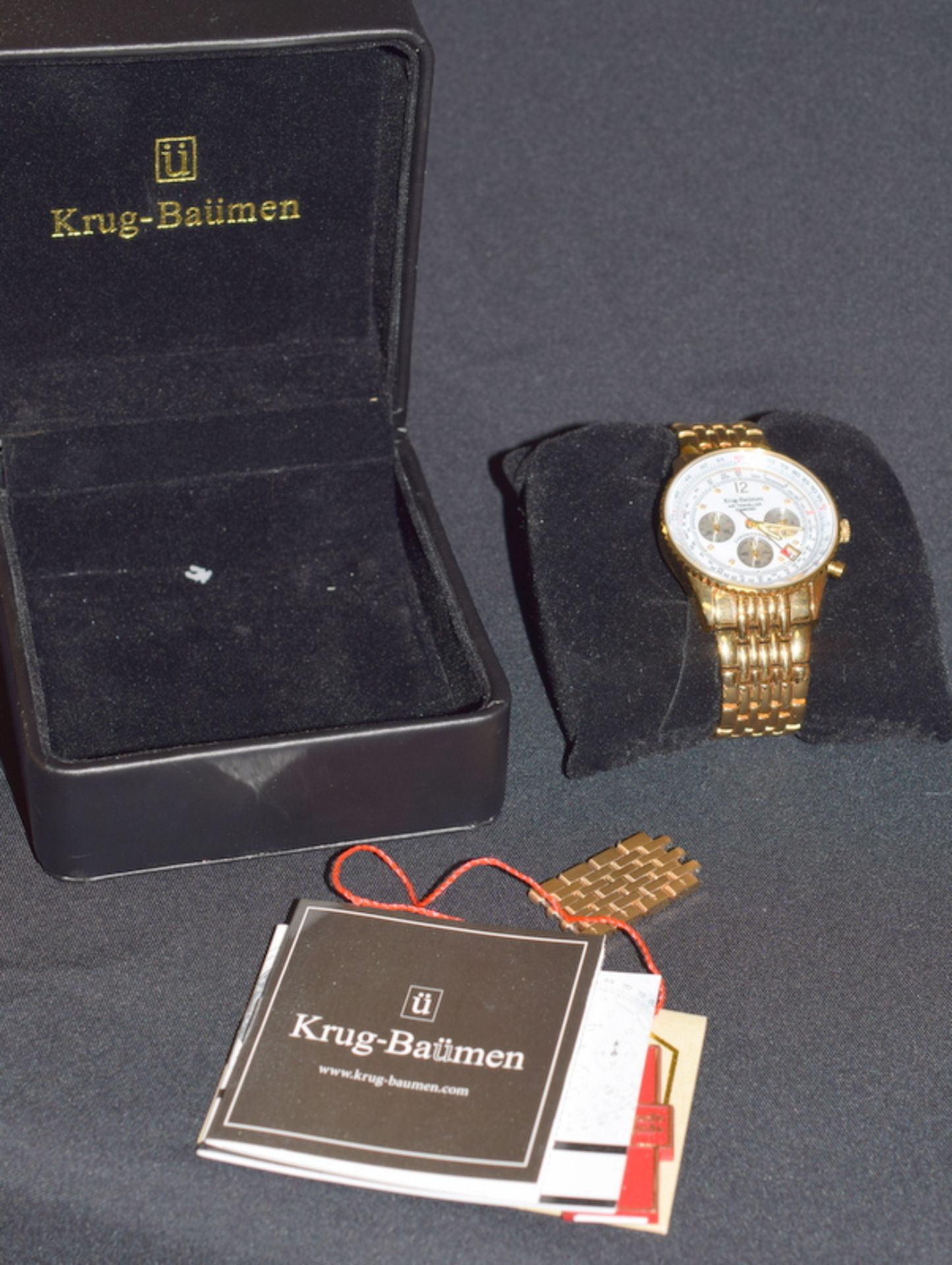 Krug Bauman Air Traveller Diamond Chronograph - Image 4 of 6