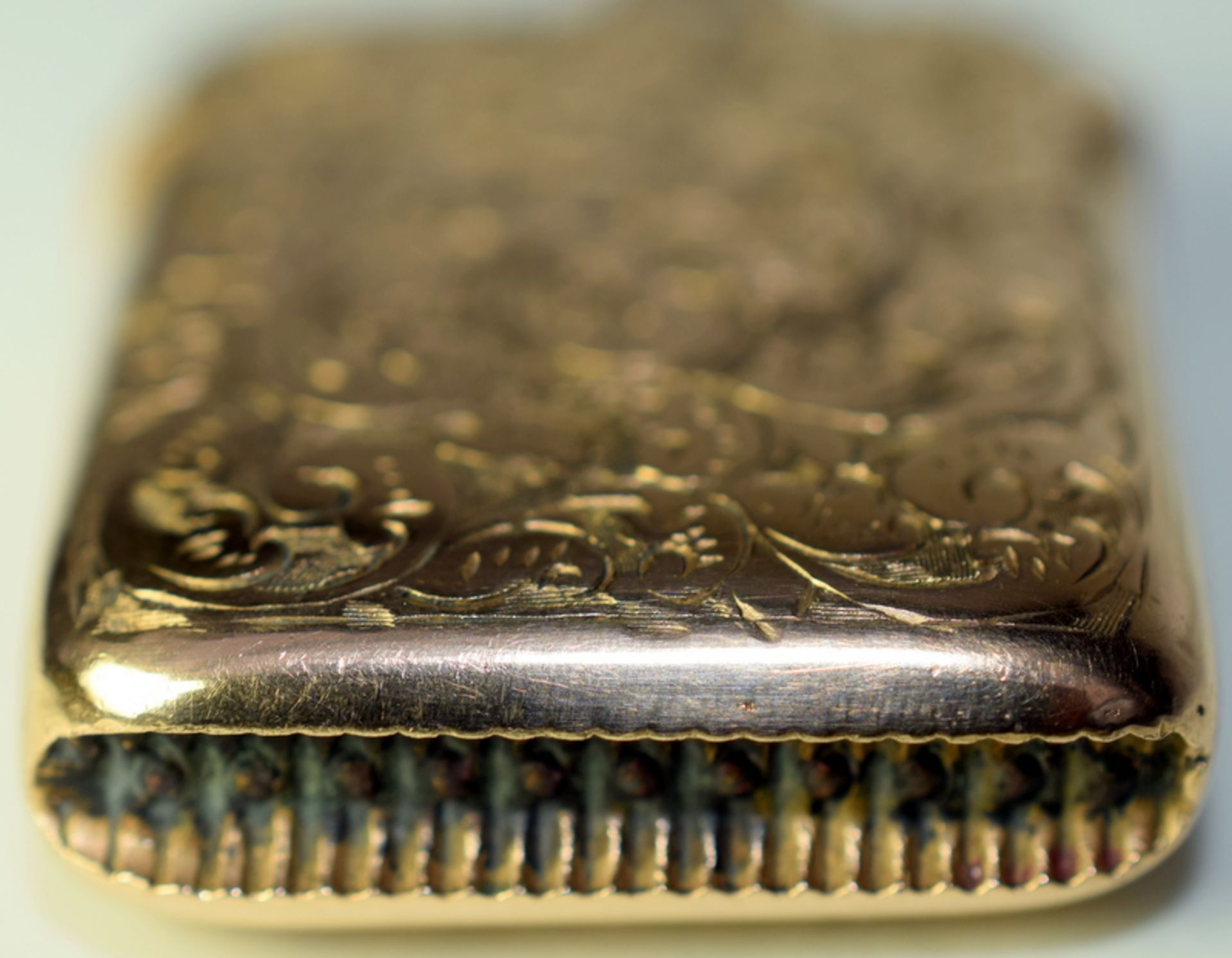 Rare 18ct Gold Antique Vesta Case - Bild 3 aus 8