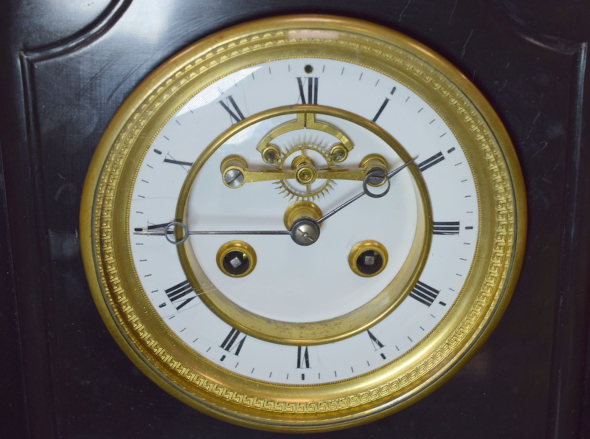 Very Impressive And Heavy Slate Clock - Image 2 of 2
