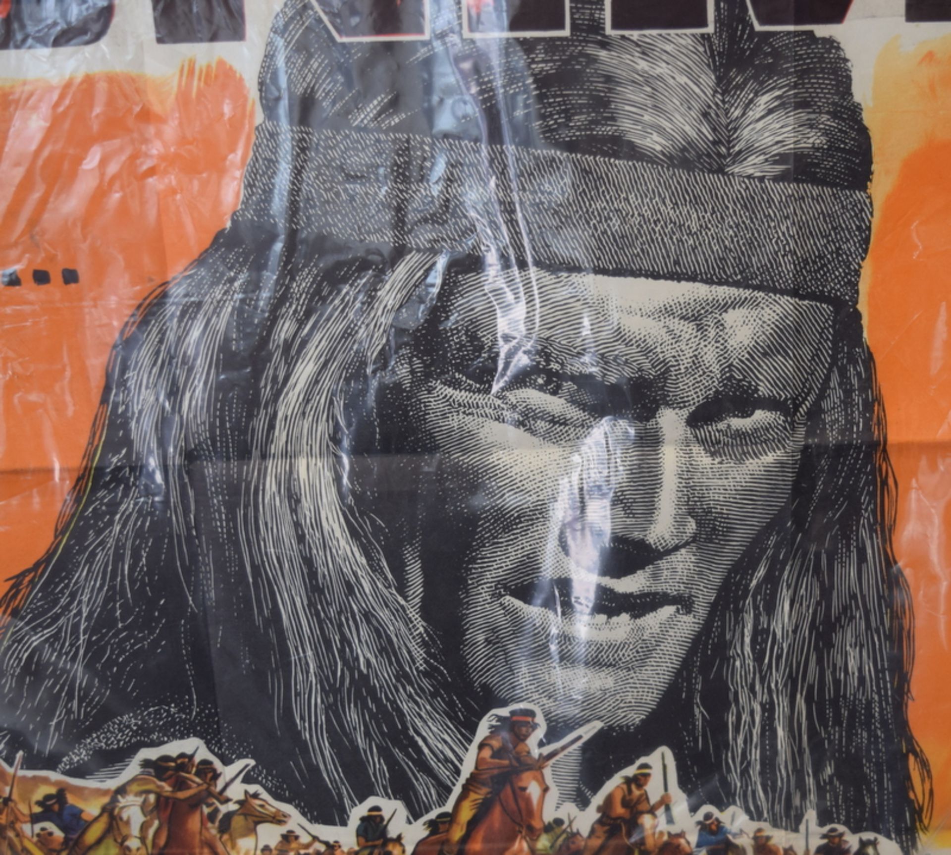 Chuck Connors Geronimo 1962 Cinema Poster .40x30 - Image 2 of 2