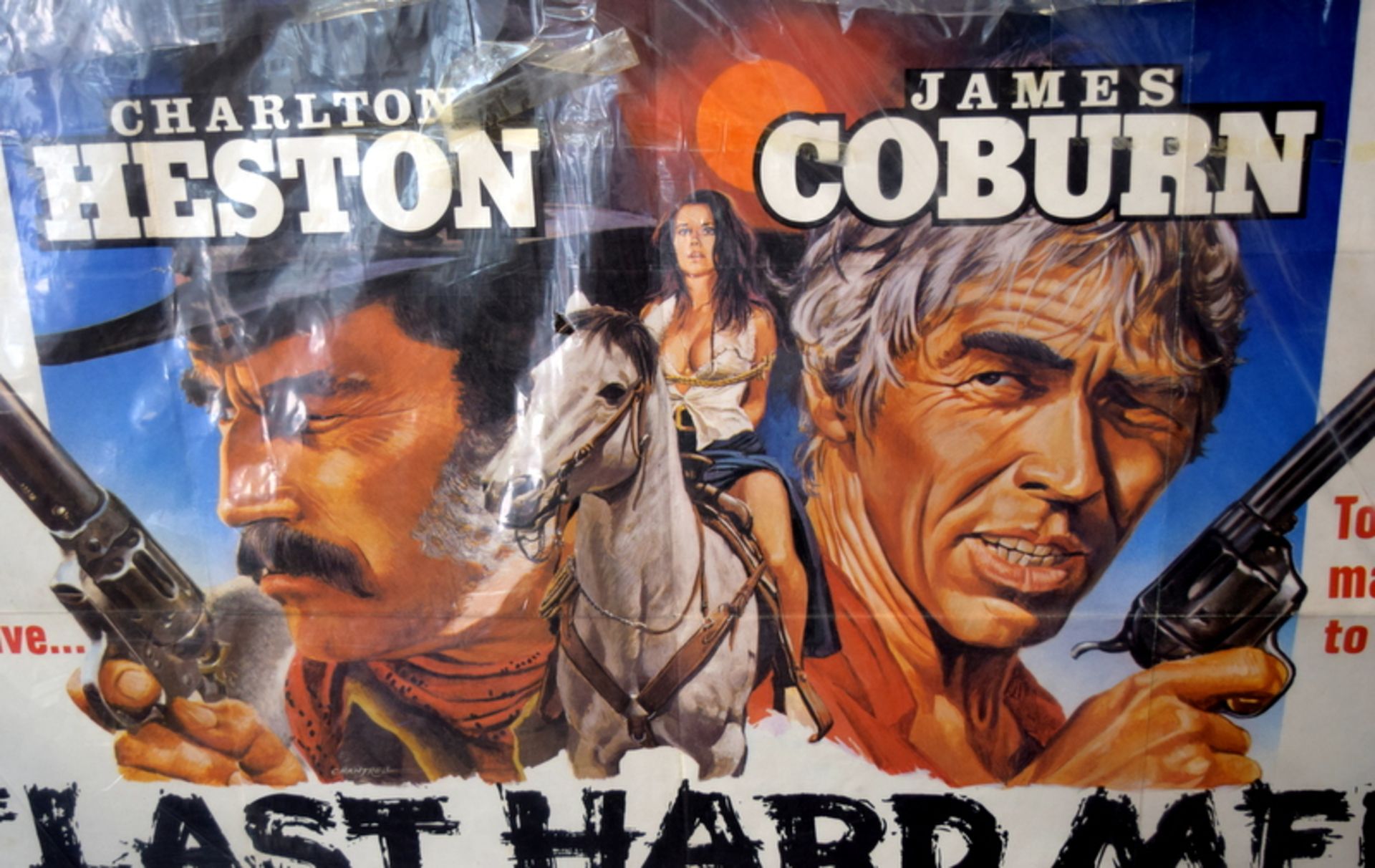 1979 The Last Hard Men Charlton Heston Cinema Poster .40x30 - Bild 2 aus 2