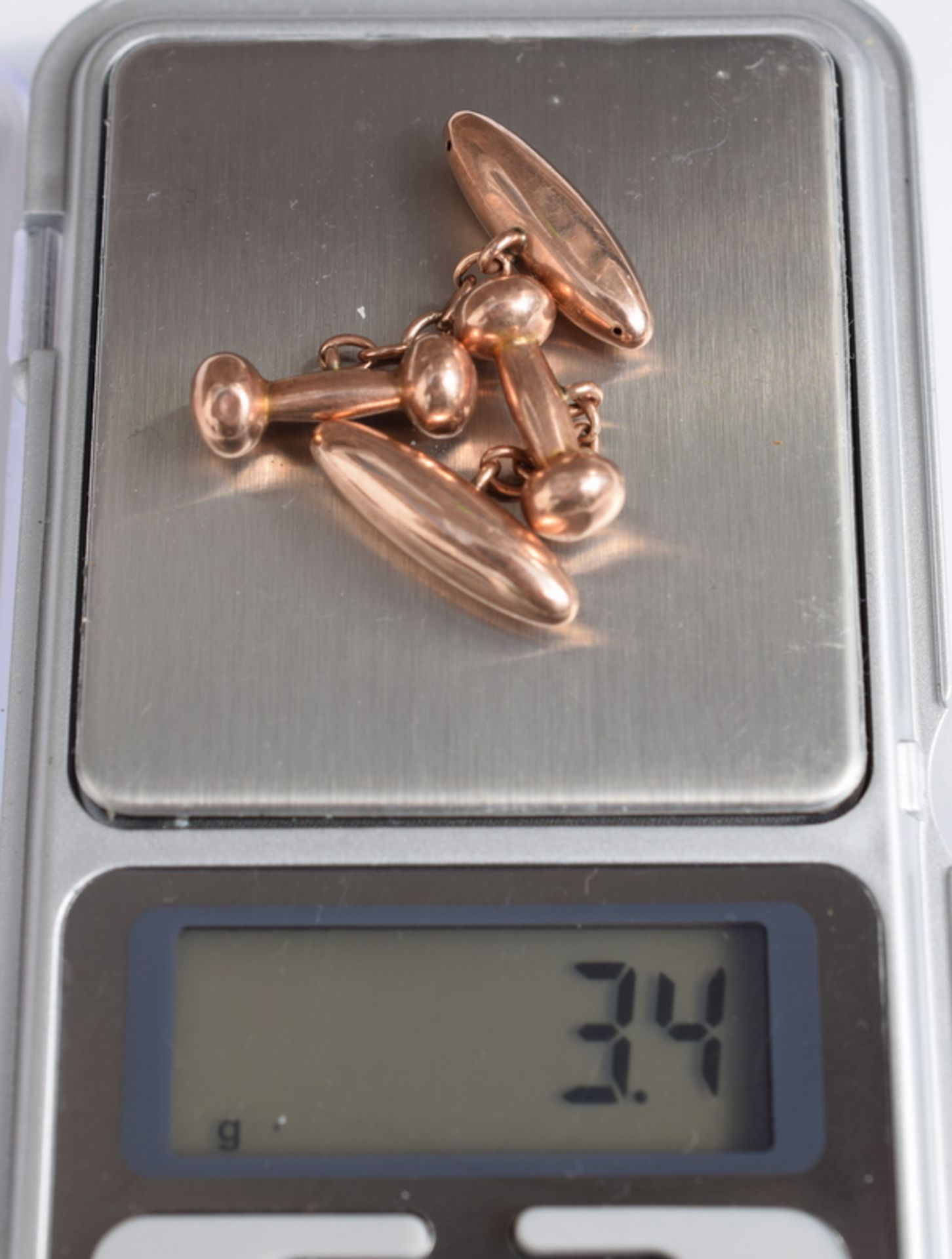 Pair Of Vintage 9ct Rose Gold Cufflinks - Image 5 of 5