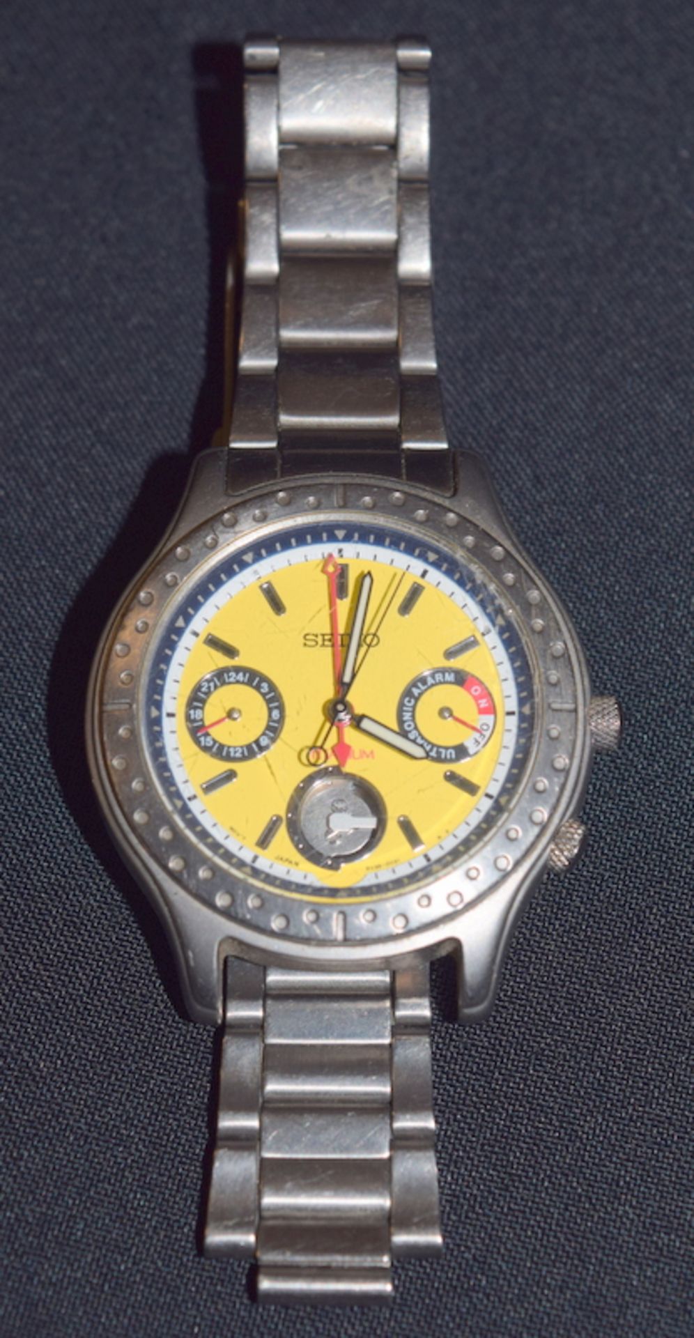 Vintage Seiko Titanium Ultrasonic Alarm Watch - Image 2 of 6