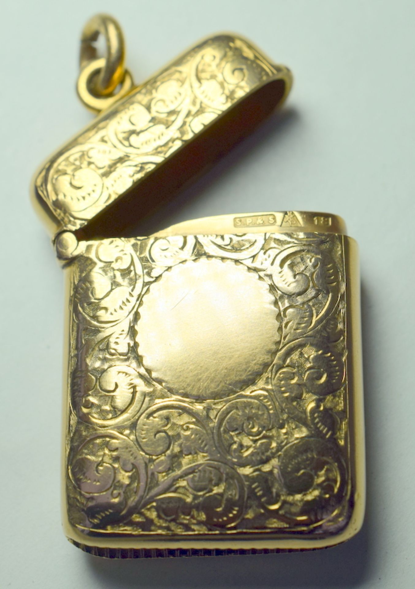 Rare 18ct Gold Antique Vesta Case - Image 6 of 8