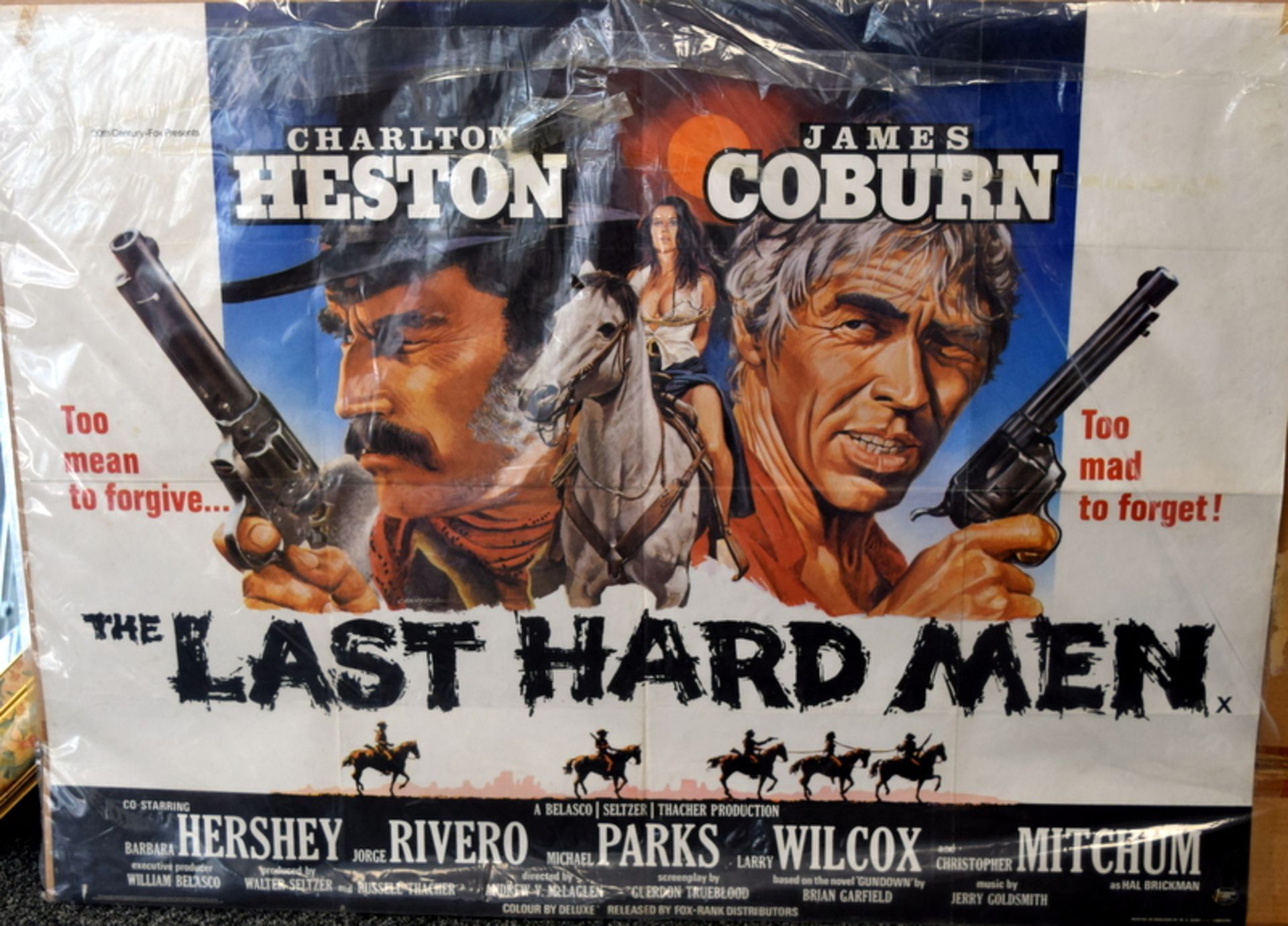 1979 The Last Hard Men Charlton Heston Cinema Poster .40x30