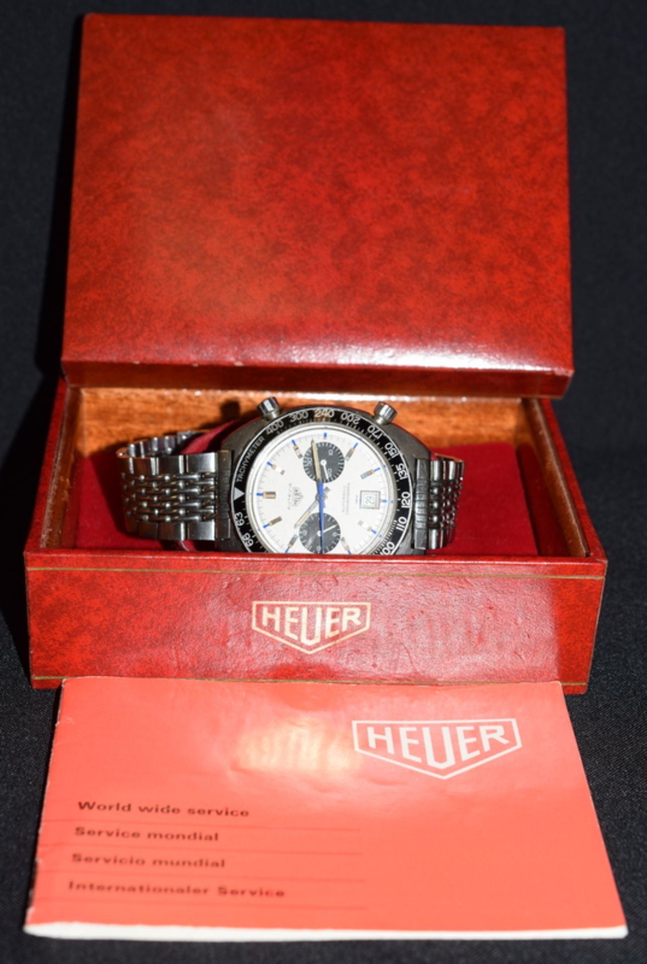 Rare Heuer Autavia 'Jo Siffert' Cal 1163 Chronograph c1969 - Image 14 of 19