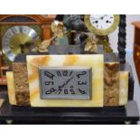 Lovely Art Deco Marble Mantle Clock