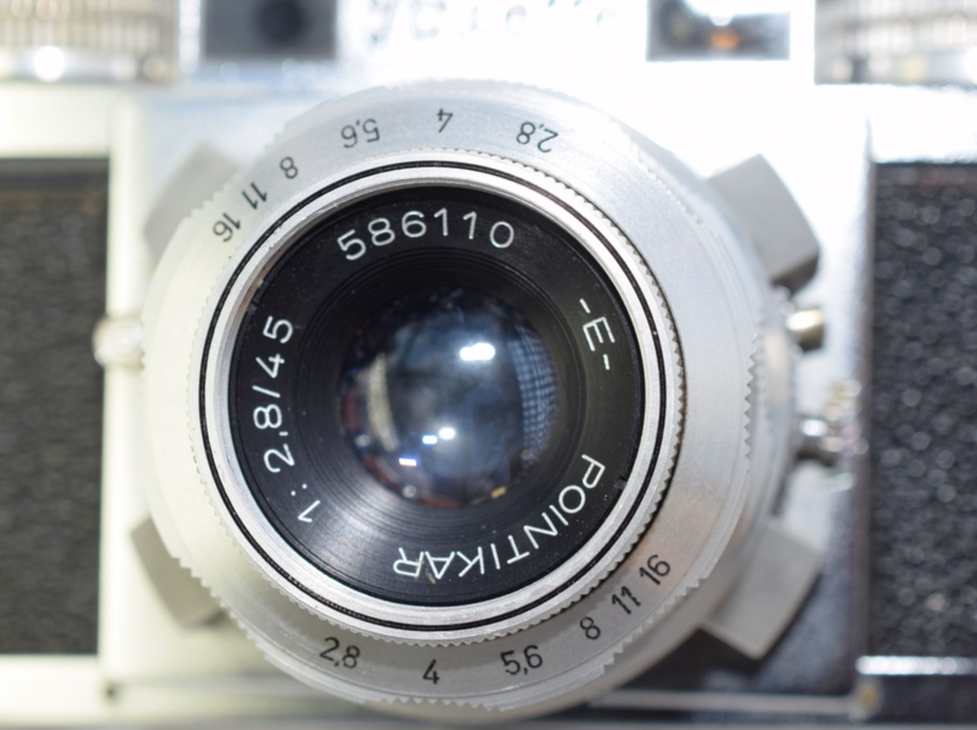 Braun Super Paxette 35mm Film Camera With Pointikar 1:2,8 / 45mm Lens - Bild 3 aus 5