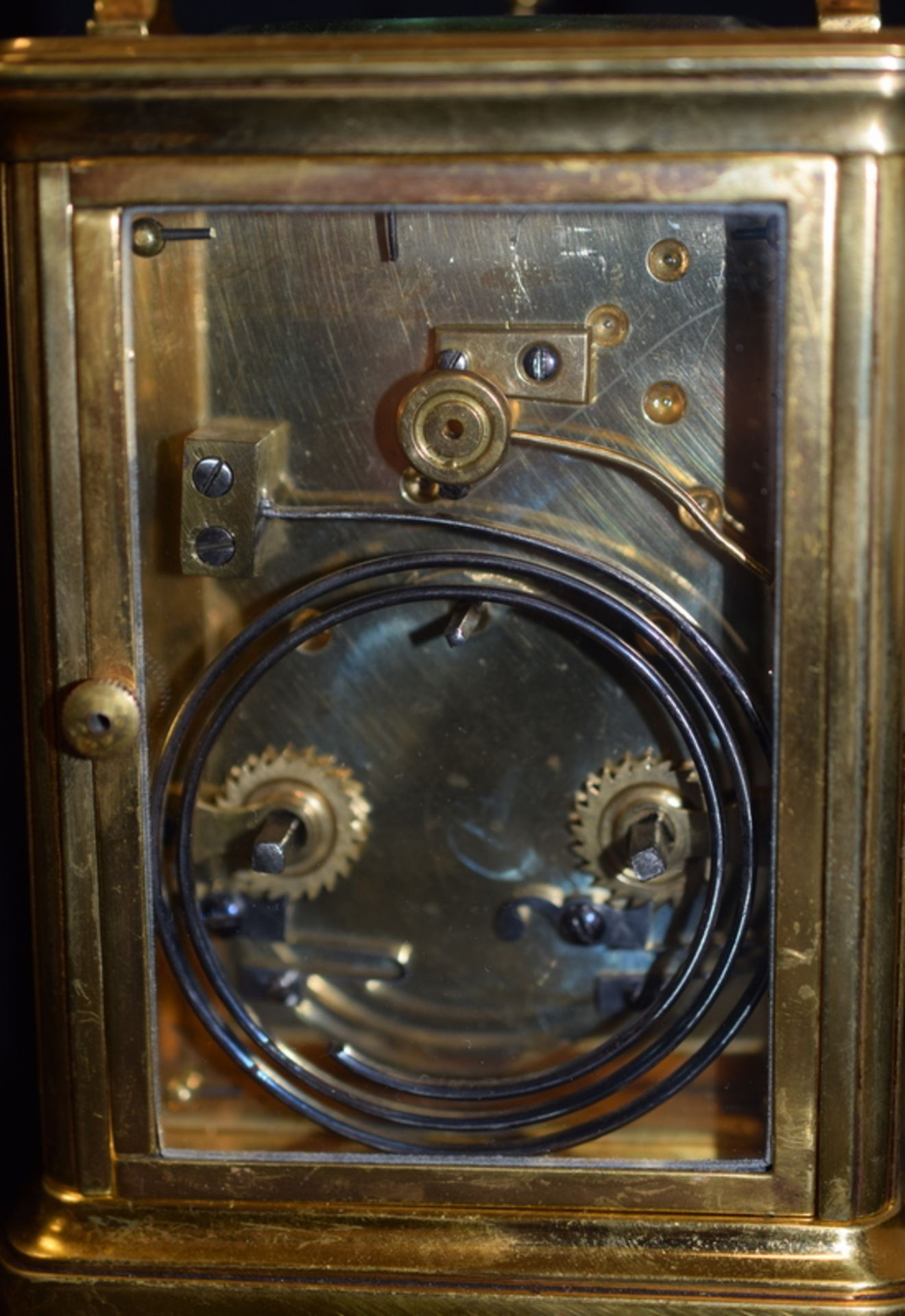 Excellent Brass Repeater Carriage Clock - Image 4 of 8