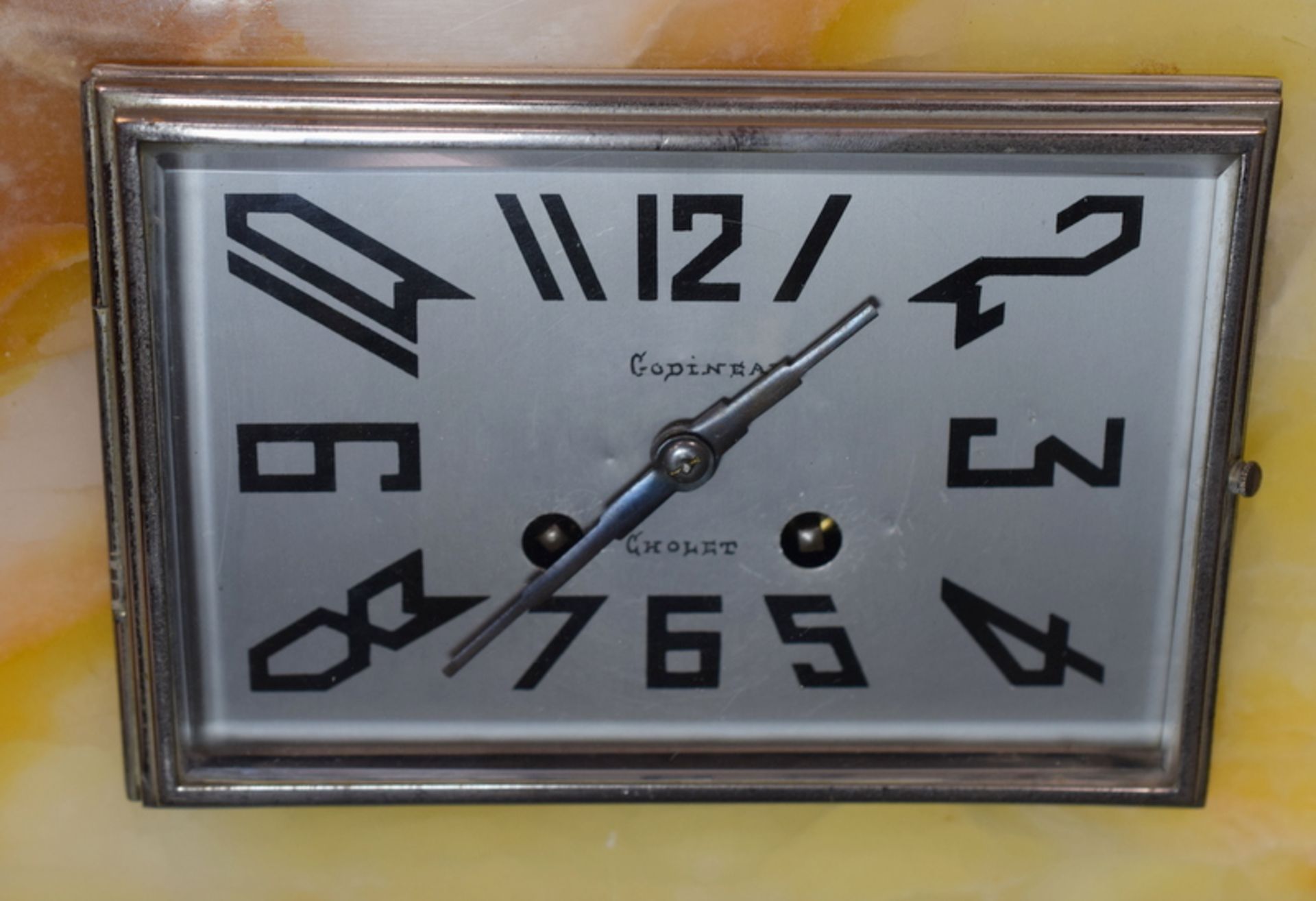 Lovely Art Deco Marble Mantle Clock - Bild 2 aus 2