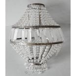 Antique Vintage Retro Glass Chandelier