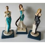 Collectable Three Italian Lady Figures