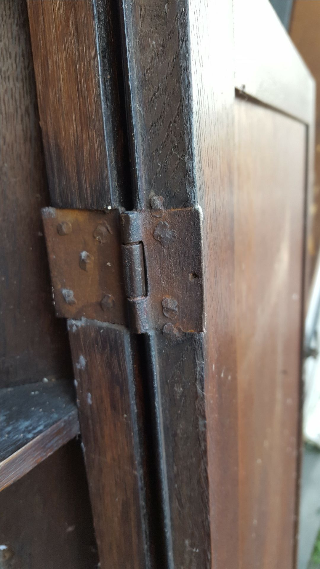 Antique Farmhouse Oak Corner Cupboard - Image 3 of 5