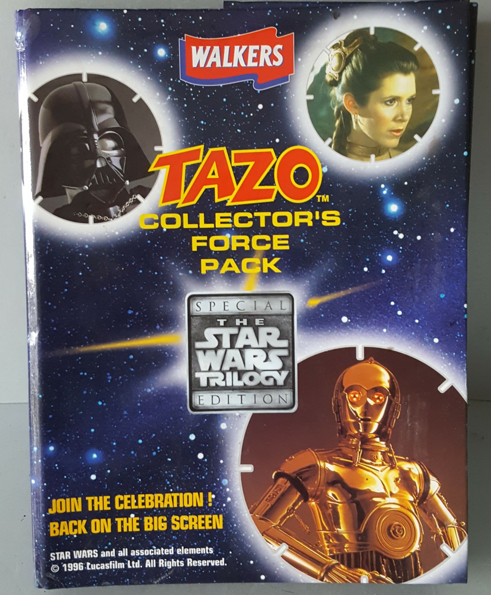 Vintage Collectable Star Wars Tazo Cards Full Set of 50 in Presentation Folder