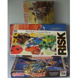 Vintage Retro Parcel 4 Board Games Risk. Bull Run, Key To The Kingdom, Dungeons