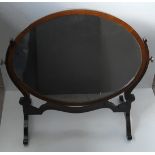 Antique Edwardian Table Top Swivel Mirror