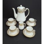 Antique Vintage Collectable George Jones 10 Piece Coffee Set