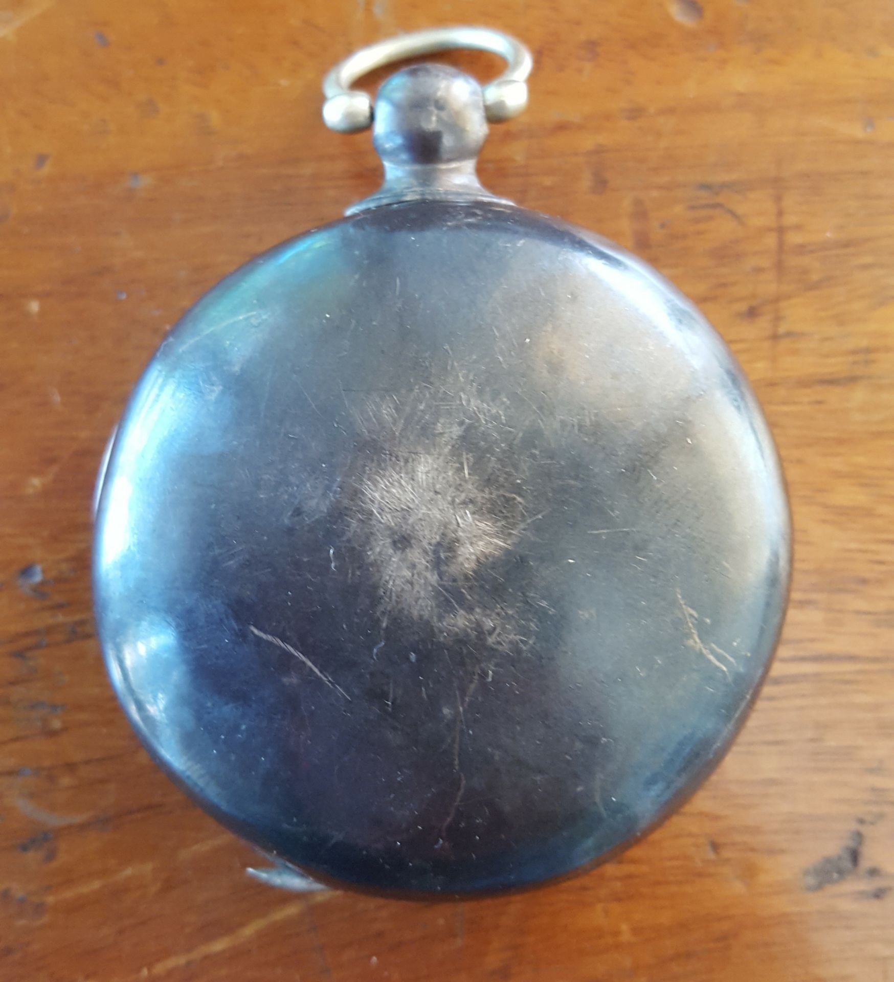 Antique S Benzies of Cowes Full Hunter Silver 935 Pocket Watch with Masonic Connections - Image 3 of 3