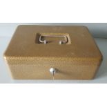 Vintage Metal Cash Box With Keys NO RESERVE