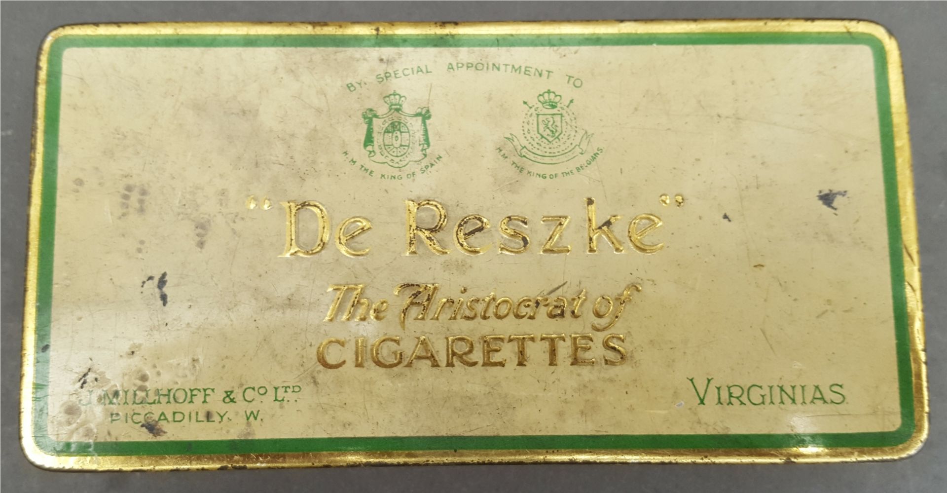 Antique Vintage Collection of 150 plus Cigarette Cards in a De Reszke Cigarette Tin - Image 2 of 2