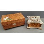 Vintage Retro 2 x Jewellery Box 1 Musical NO RESERVE