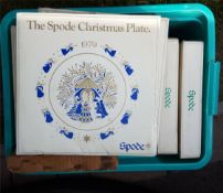 Vintage Retro Spode Christmas Collectors Plates Boxed 1970 to 1981 NO RESERVE