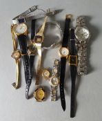Vintage Retro Parcel of 12 Wrist Watches Includes Ingersol Limit ect NO RESERVE