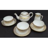 Antique Vintage Collectable George Jones Tea For Two 8 Piece Tea Service