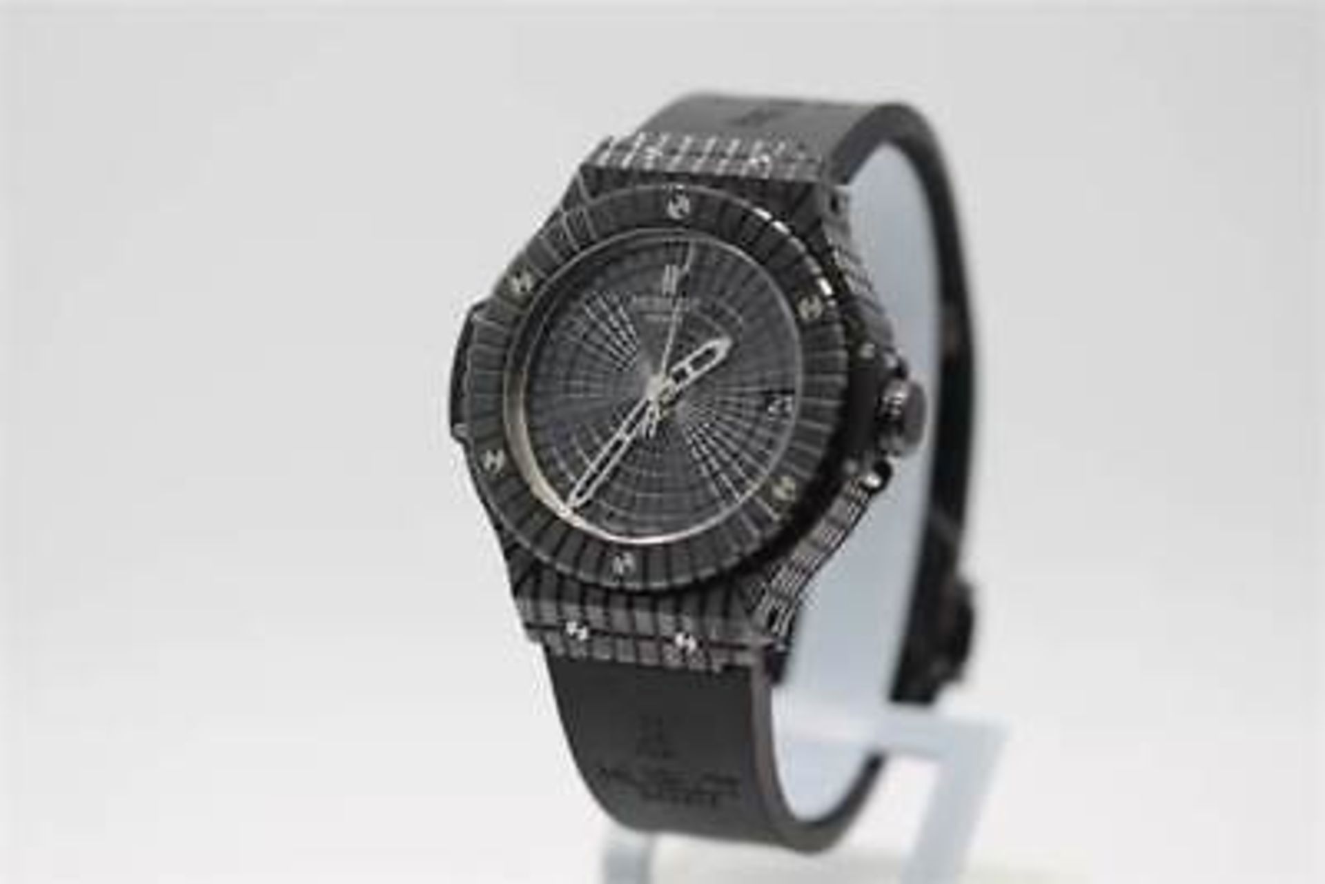 Mens 2016 Hublot Caviar, Full Ceramic Case and Black Rubber Strap