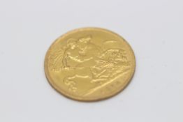 22ct Gold Half Soverign, Dated- 1914