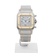 Cartier Santos Galbee Chronograph 30mm Stainless Steel & 18K Yellow Gold - 2425 or W20042C4