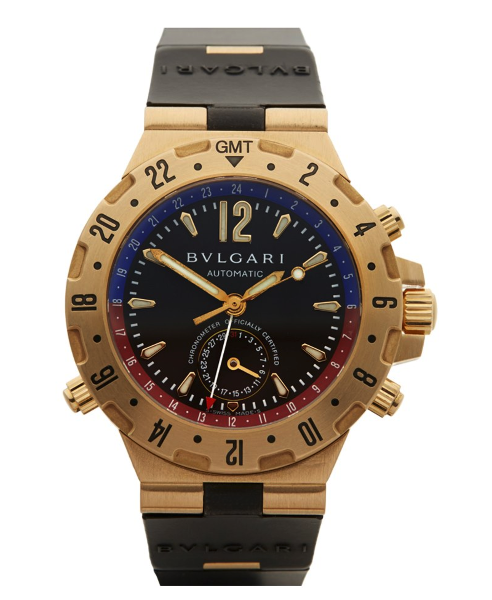 Bulgari Diagono GMT 40mm 18K Yellow Gold - D29854