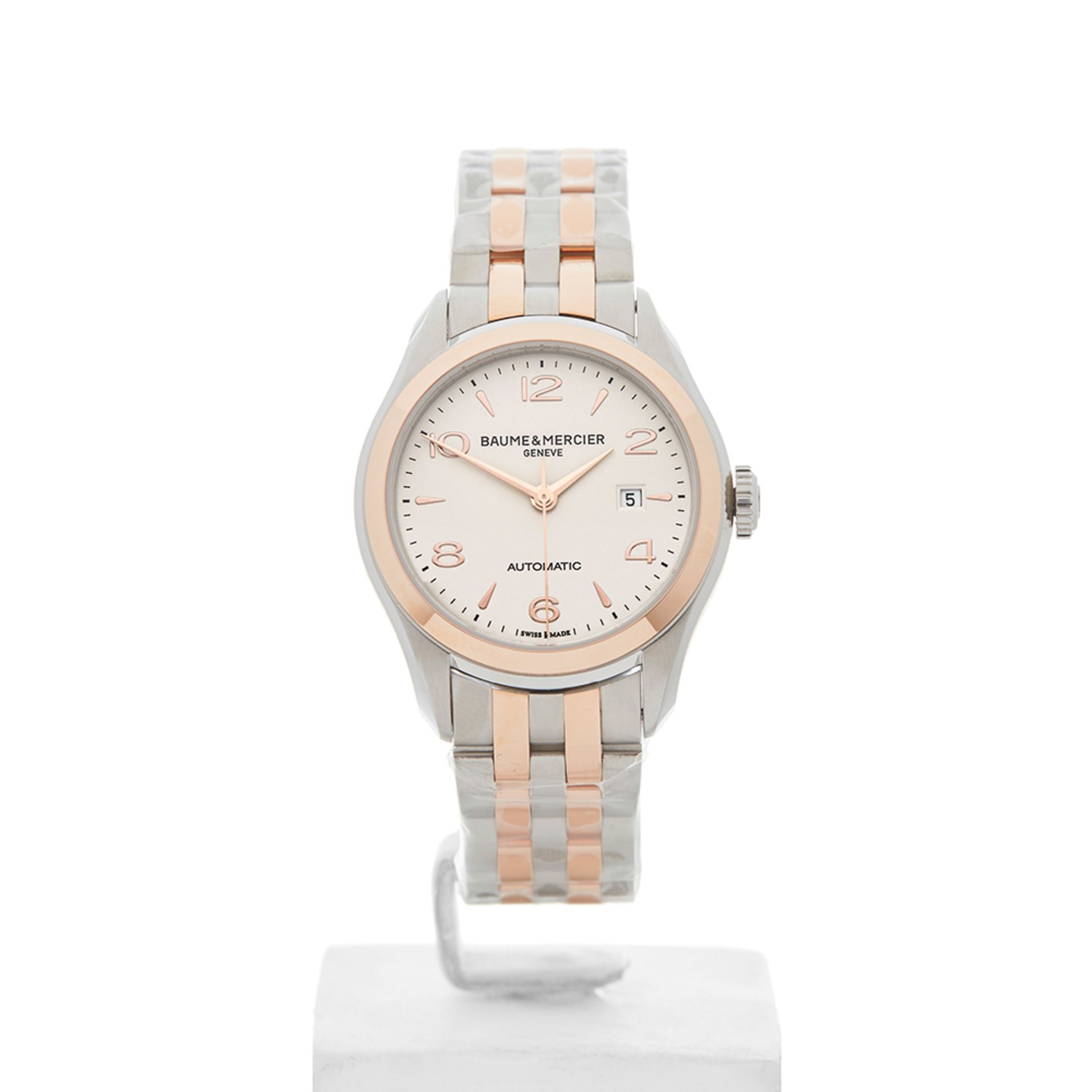 Baume & Mercier CLIFTON 30mm Stainless Steel & 18k Rose Gold - M0A10152 - Image 2 of 9