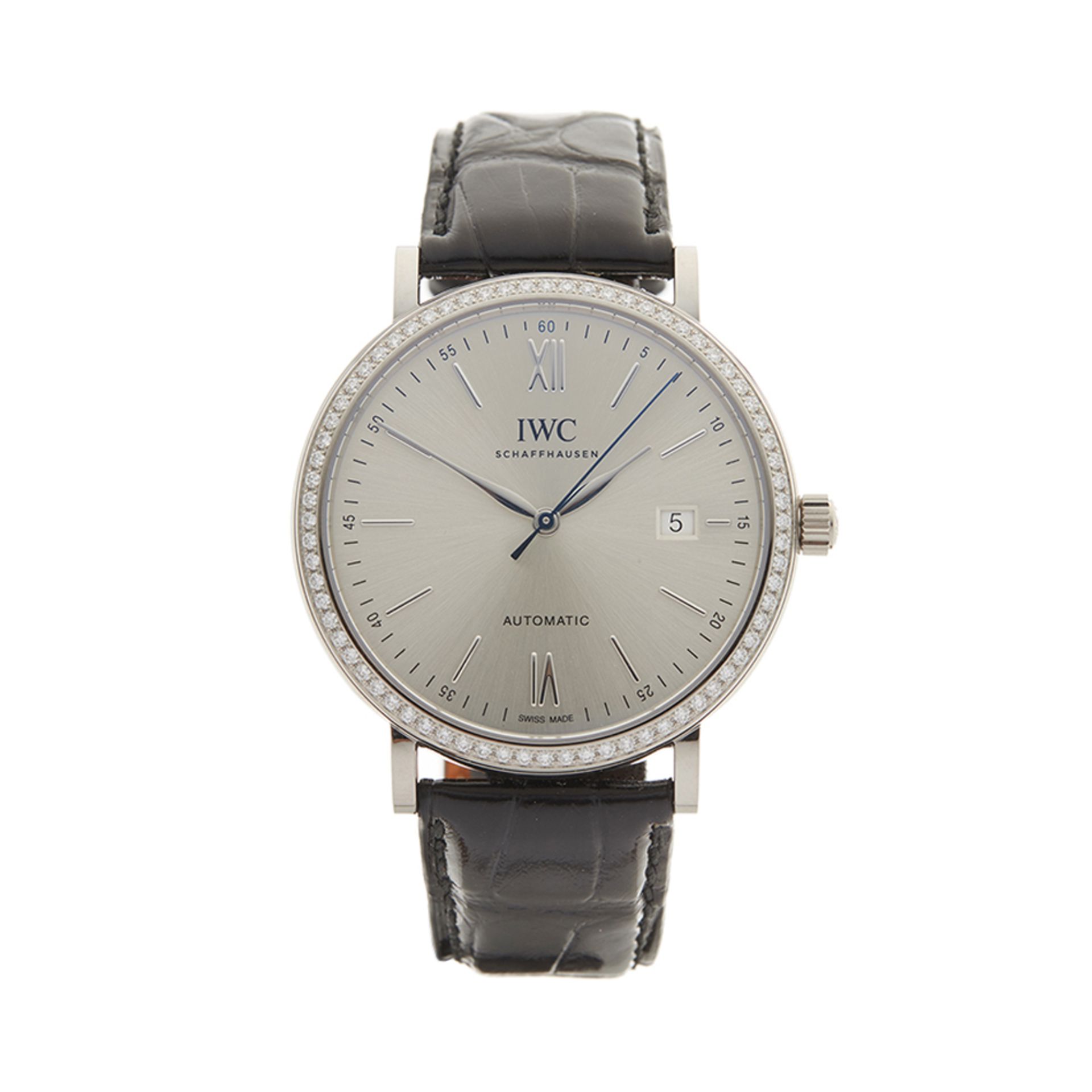 IWC Portofino Original Diamond Bezel 40mm 18K White Gold - IW356514 - Image 2 of 8