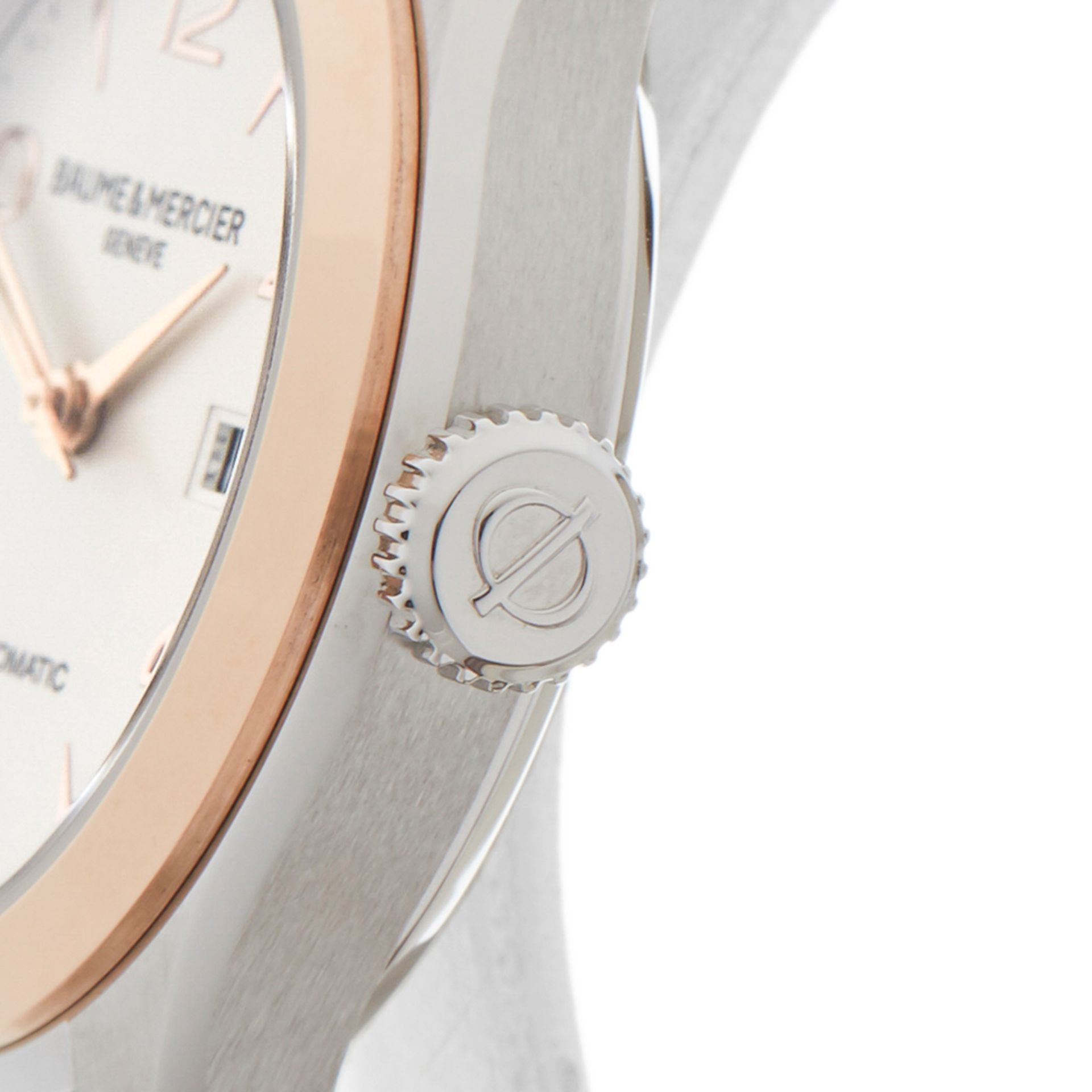 Baume & Mercier CLIFTON 30mm Stainless Steel & 18k Rose Gold - M0A10152 - Image 4 of 9