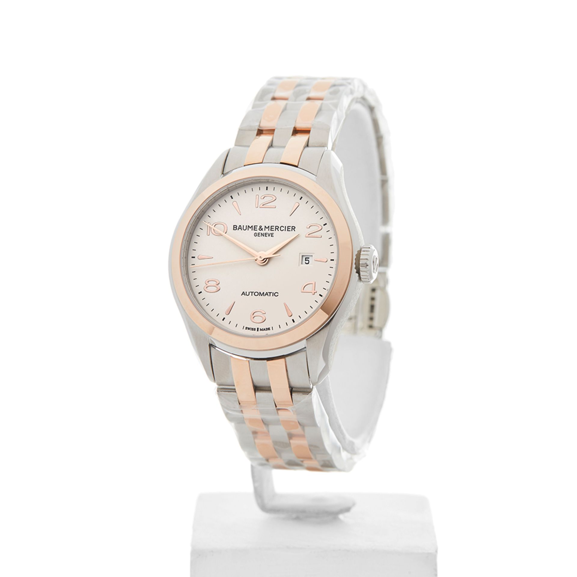 Baume & Mercier CLIFTON 30mm Stainless Steel & 18k Rose Gold - M0A10152 - Image 3 of 9