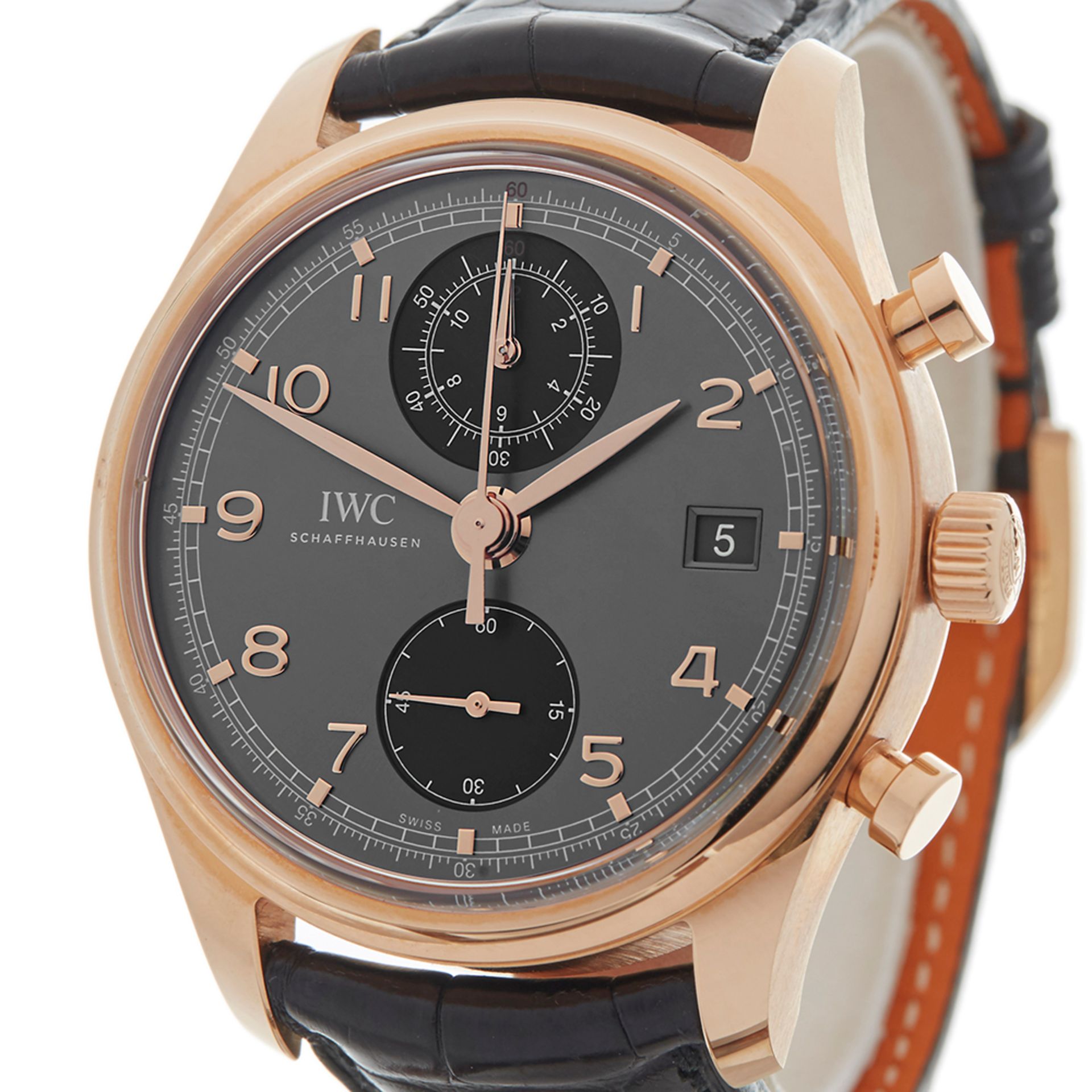 IWC Portuguese Chronograph 42mm 18K Rose Gold - IW390405