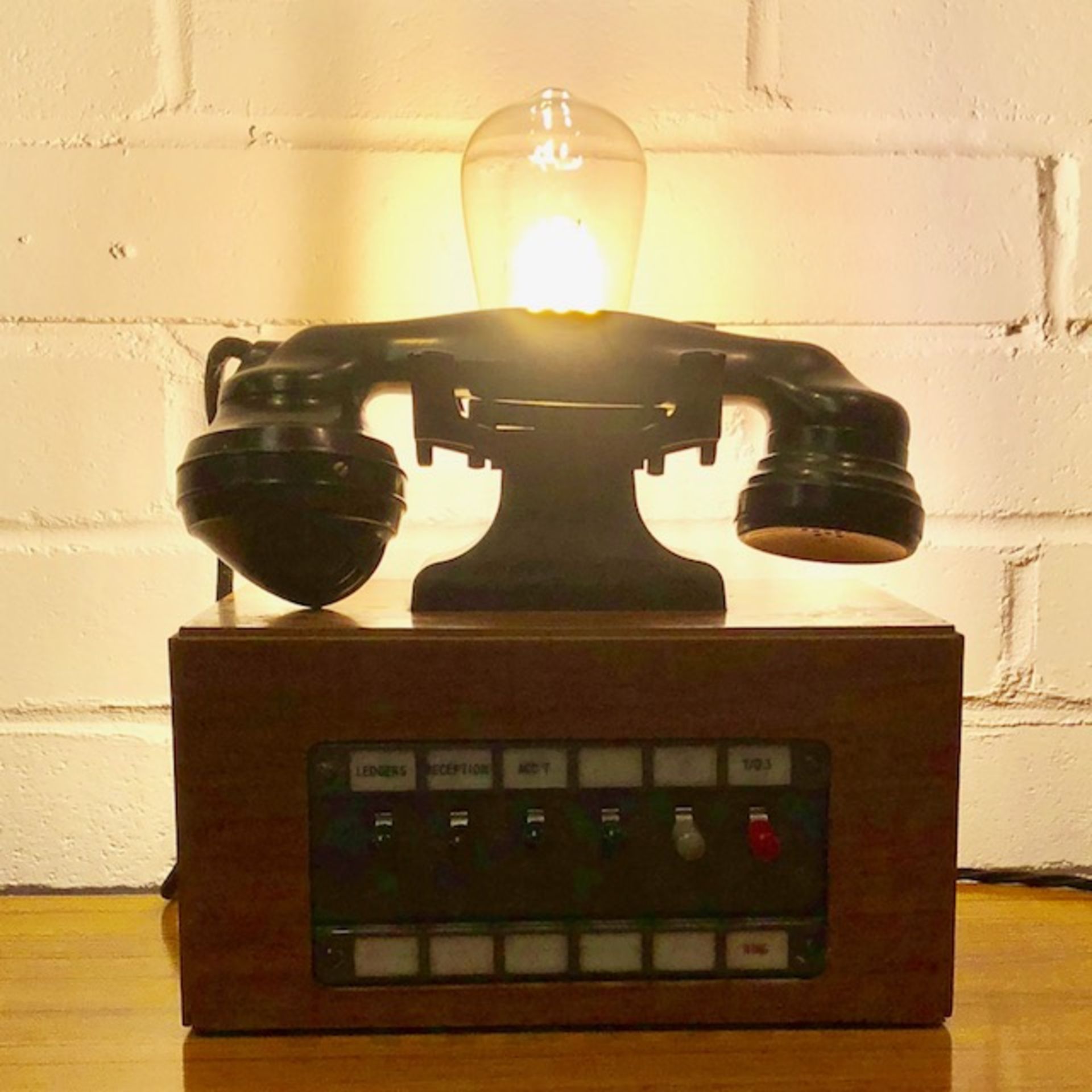 Vintage Wood & Bakelite Telephone Exchange, c1950s - Image 6 of 6