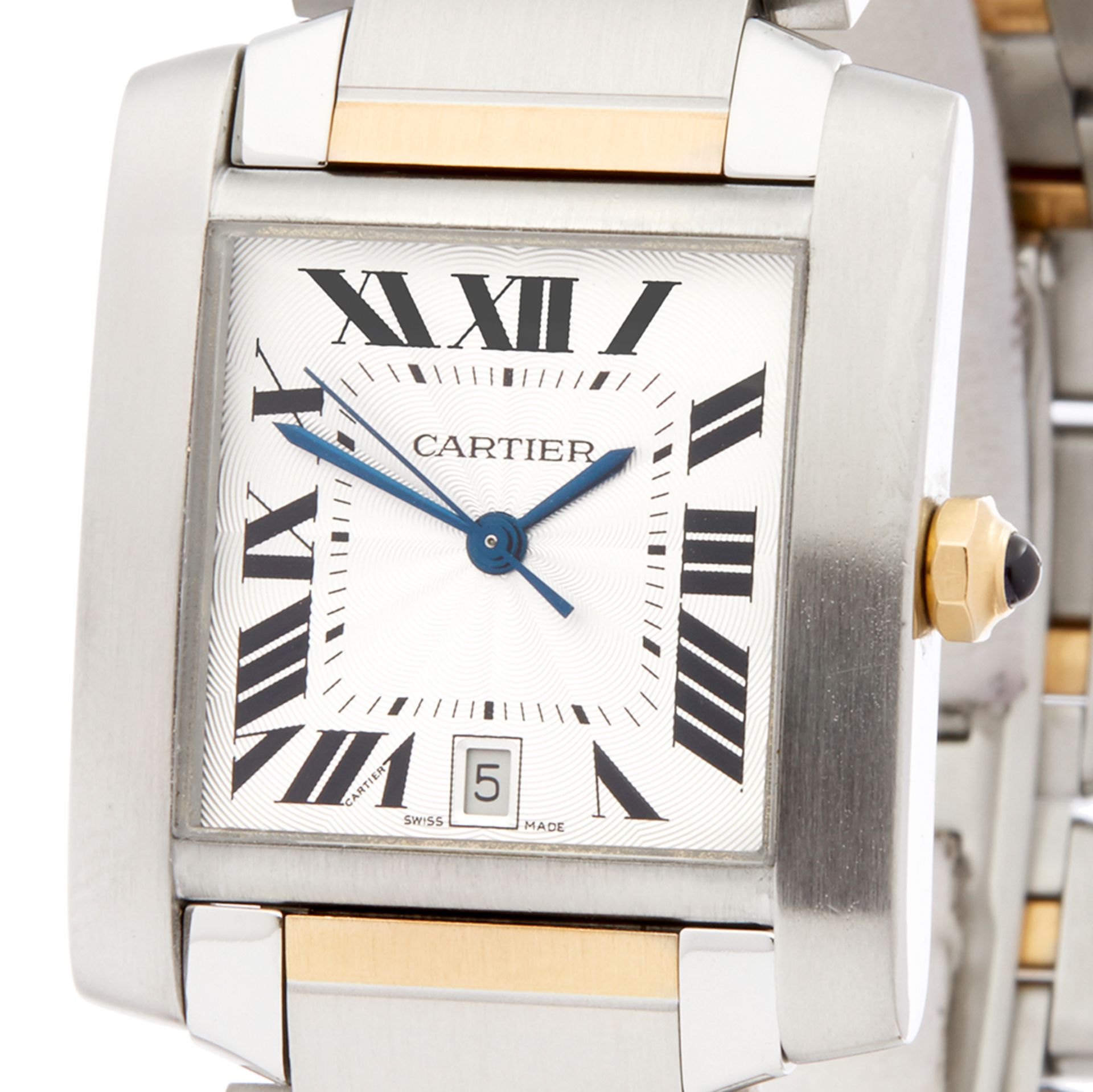 Cartier Tank Francaise Stainless Steel & 18K Yellow Gold - W51005Q4