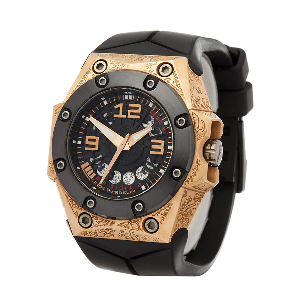 Linde Werdelin Oktopus Moon Tattoo 44mm 18K Rose Gold - OKT.11.MGTT.1 - Image 3 of 8