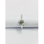 1.50ct diamond solitaire ring,1.50ct i colour si2 clarity (enhanced ) ,18ct white 3.5gms uk hallmark