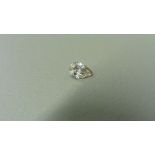 1.02ct pear shaped diamond, loose stone. N ( faint brown ) colour and SI1 clarity. 8.85 x 5.79 x 3.