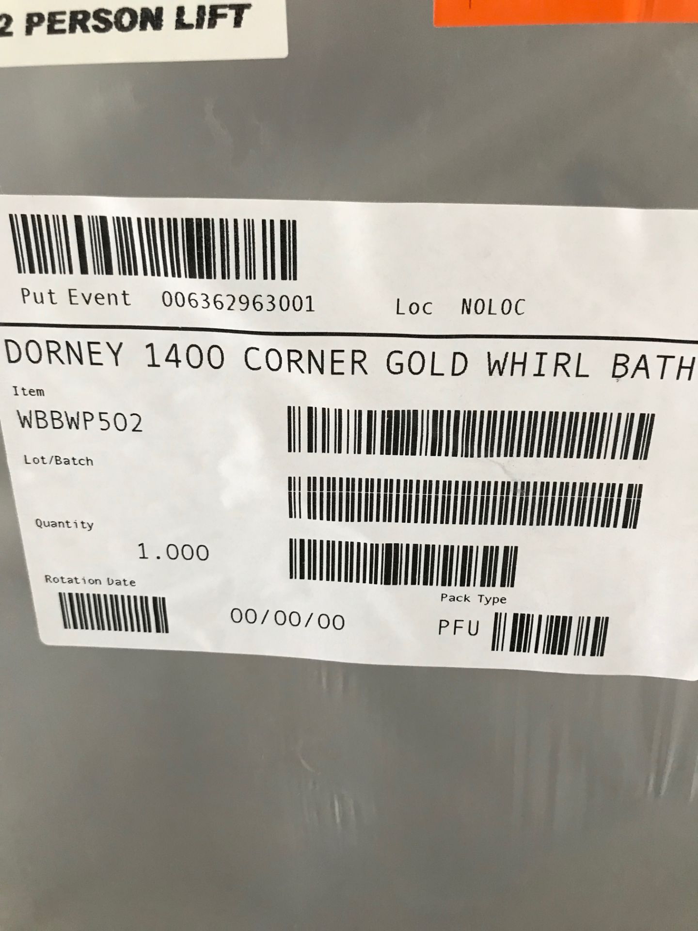 1 x OLNEY LUXURY CORNER BATH GOLD WHIRLPOOL - Image 16 of 21