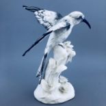 English Porcelain Bee Eater Bird Figurine by J T Jones for Crown Staffordshire