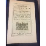 Early 18th Century Black Letter Act of Parliament King George II 1733 London