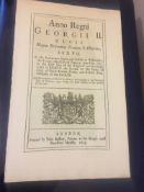 Early 18th Century Black Letter Act of Parliament King George II 1733 London