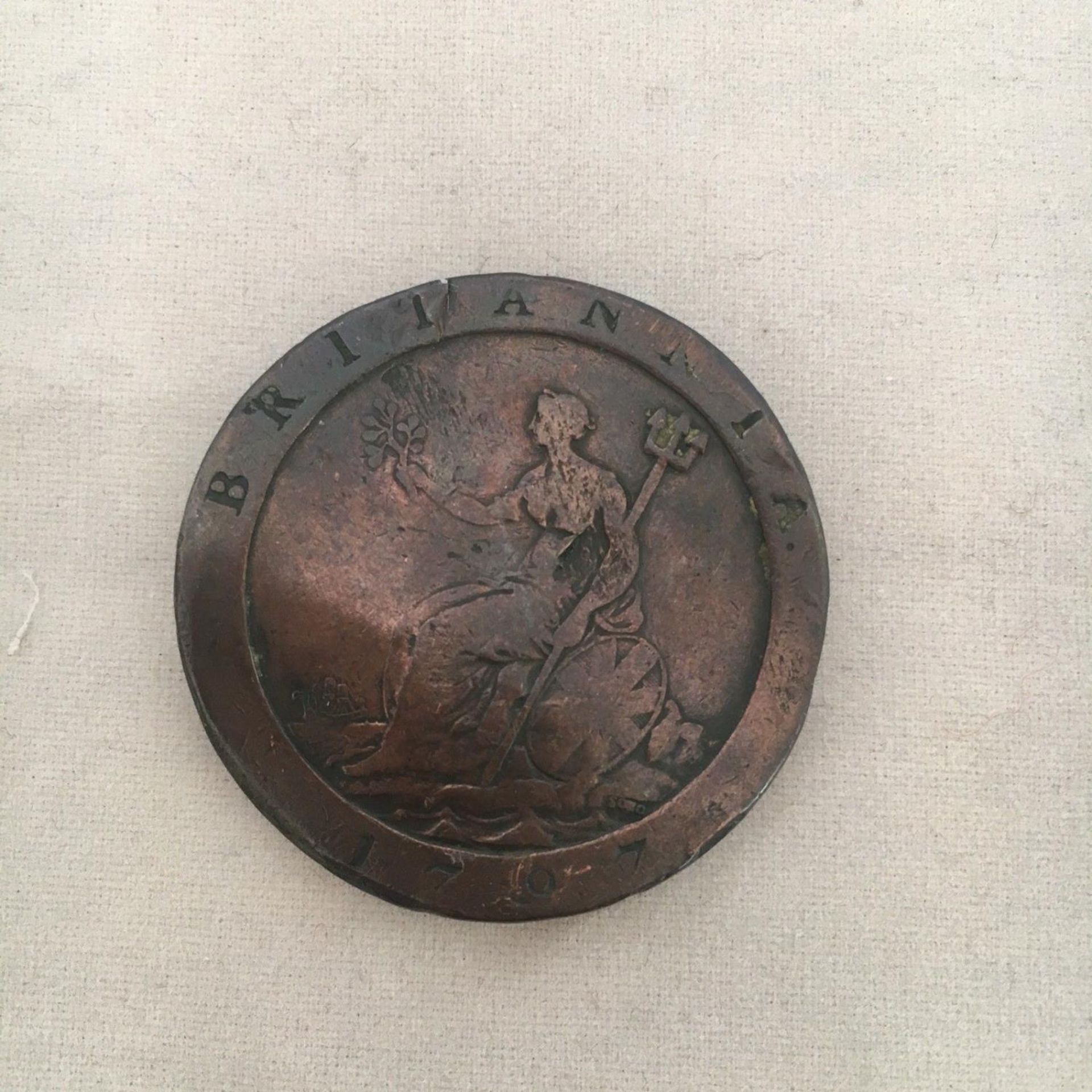 George III 1797 Cartwheel Twopence 2d Coin - Image 2 of 3